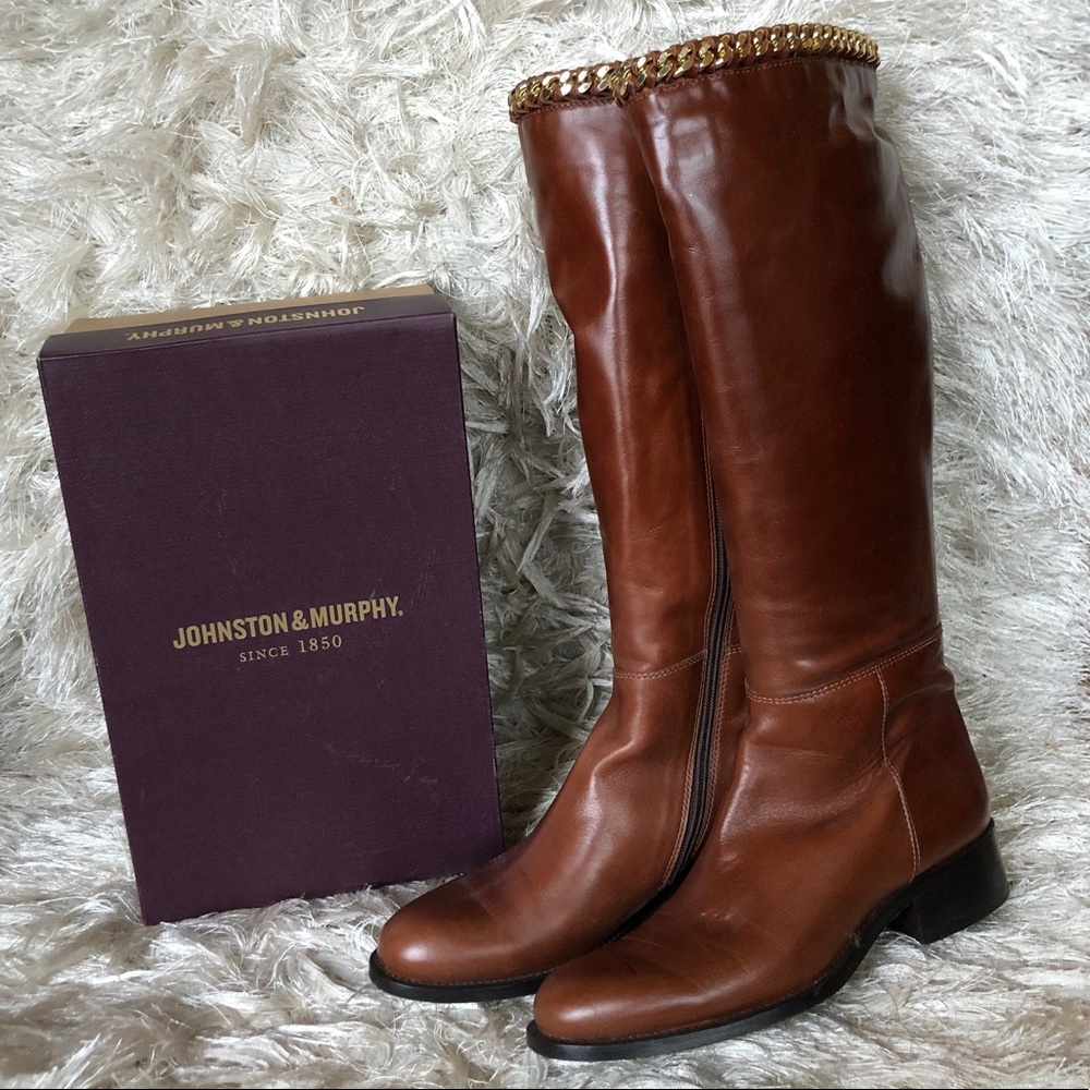 Brown leather boots - Johnston & Murphy